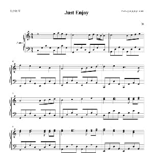 Just Enjoy 钢琴谱