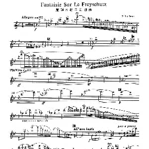 长笛曲谱 | Fantaisie Sur Le Freyschutz 魔弹射手幻想曲 塔法内 Taffanel