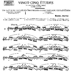 长笛曲谱 | Moyse 25 Studies after Czerny flute 9 25首改编自车尔尼作品的练习曲 Moyse