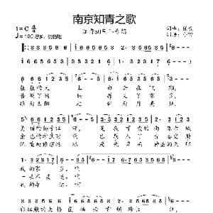 南京知青之歌_歌曲简谱_词曲:任毅 任毅