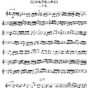 民乐视奏练习曲集 29—32
