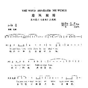 迎风展翅_歌曲简谱
