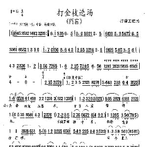 豫剧谱 | 打金枝选场 闯宫