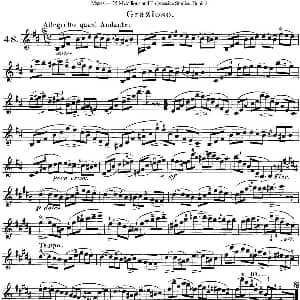 小提琴谱 | 马扎斯小提琴练习曲 Op.36 第二册 华丽练习曲 48