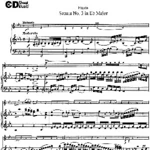 小提琴谱 | Violin Sonata No.3 in Eb Major 小提琴 钢琴伴奏