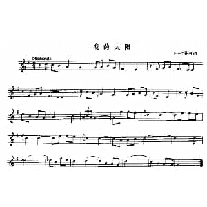 萨克斯谱 | 我的太阳