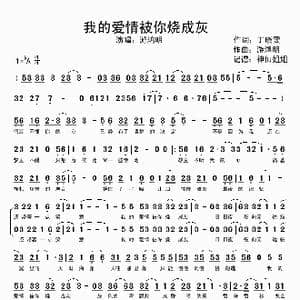 我的爱情被你烧成灰_歌谱投稿_词曲:丁晓雯 游鸿明