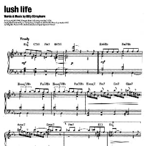Lush Life 钢琴谱 Billy Strayhorn