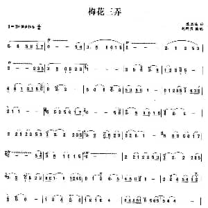 笛子谱 | 梅花三弄 刘群强编配版