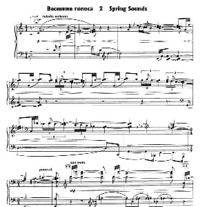 手风琴谱 | 春天组曲之二 库夏科夫