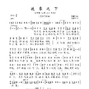 迷雾之下_歌谱投稿_词曲:张鹏鹏 曹轩宾