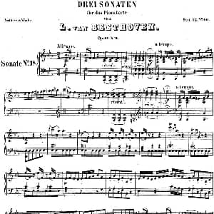 贝多芬钢琴奏鸣曲18 狩猎 降E大调 Op.31 No.3 E flat major 钢琴谱 贝多芬