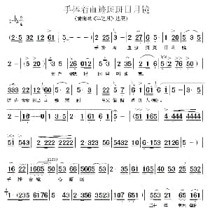 黄梅戏谱 | 手捧着血迹斑斑日月镜 半边月 唱段 蒋镇怀制谱