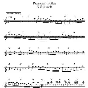 电子琴谱 | 拨弦波尔卡