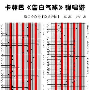 告白气球_歌谱投稿