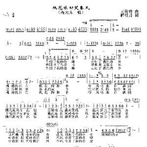 桃花依旧笑春风_歌谱投稿_词曲:解明月 王佑贵