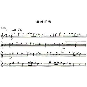 长笛曲谱 | 追捕歹徒