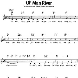 蓝调音乐:Ol' Man River_外国歌谱