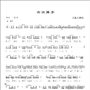 含泪挥手_歌曲简谱_词曲:人里人 人里人