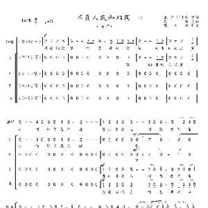 不负人民和祖国_歌谱投稿_词曲:张茅 伊文琦 海林