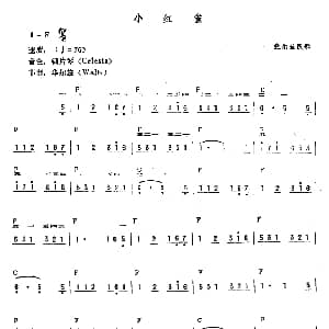 电子琴谱 | 小红雀