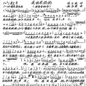 我的老妈妈_歌谱投稿_词曲:侯立战 张艺军