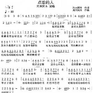 点歌的人_歌谱投稿_词曲:海来阿木 海来阿木