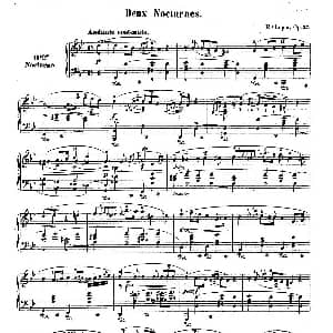 Deux Nocturnes Op.37 钢琴谱 肖邦 chopin