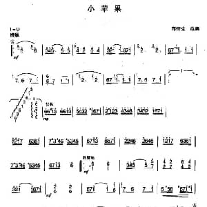 扬琴谱 | 小苹果 邱怀生改编