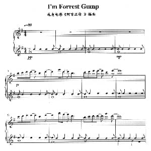 I'm Forrest Gump 钢琴谱
