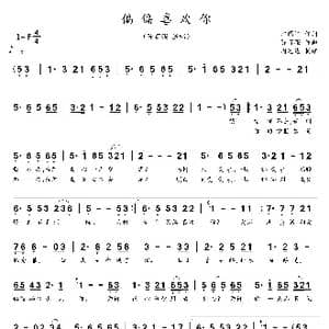 偏偏喜欢你_歌谱投稿_词曲:郑国江 陈百强