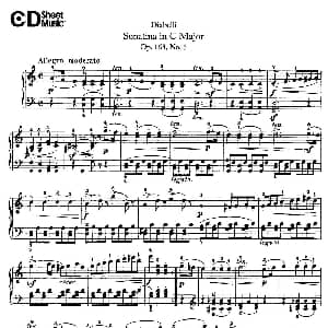 7 Piano Sonatinas Op.168 钢琴谱 安东 狄亚贝利