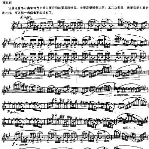 长笛曲谱 | 长笛练习曲100课之第81课 主要音和次要音练习曲