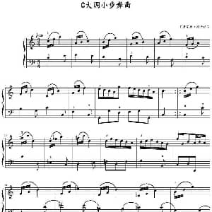 C大调小步舞曲 钢琴谱 多米尼科 斯卡拉蒂