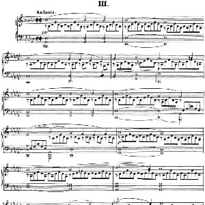 舒伯特降G大调即兴曲D.899 Op.90 钢琴谱 舒伯特