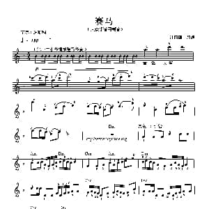 电子琴谱 | 赛马 蒲琦璋改编版 蒲琦璋改编