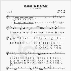 亲爱的我要去飞行_歌谱投稿_词曲:贺东久 印青