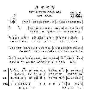 ​摩尔之恋_歌谱投稿_词曲:童,年 王晓峰