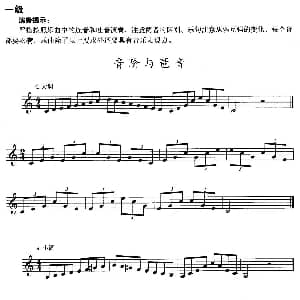 小号考级一级 音阶与琶音 F大调 d小调