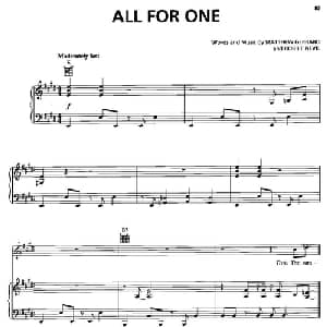 All for one 美国 _外国歌谱