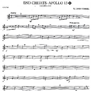 萨克斯谱 | END CREDITS APOLLO 13