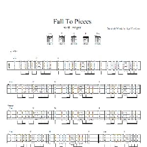 fall to pieces 吉他谱 Avril Lavigne