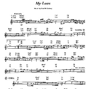 萨克斯谱 | My Love