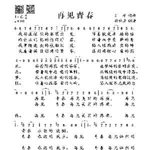 再见青春_歌谱投稿_词曲:汪峰 汪峰