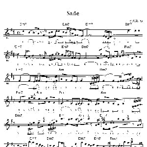 萨克斯谱 | Sade 肯尼基