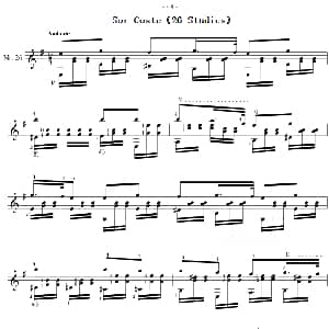 Sor Coste 26 Studies 吉他谱