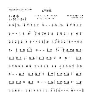 飞雪玉花_歌曲简谱_词曲:璃芷墨 璃芷墨