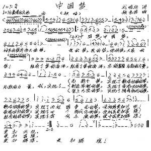 中国梦_歌谱投稿_词曲:刘明华 张艺军