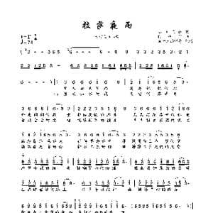拉萨夜雨_歌曲简谱_词曲:冰川飞狐 阿汝汗