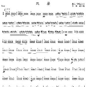 扬琴谱 | 风暴